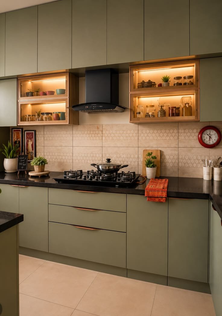 Straight kitchen
